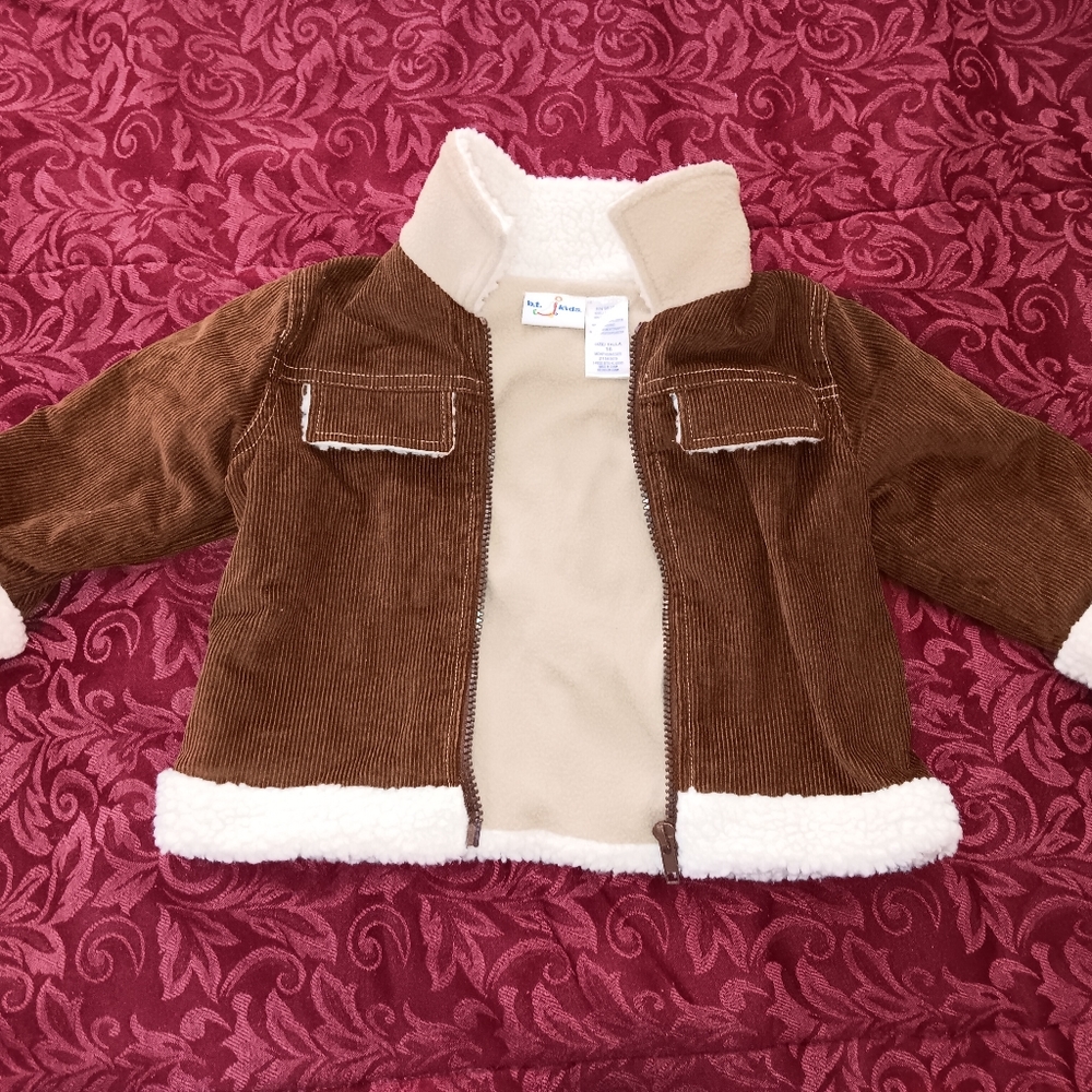 Brown with white cuffs and collar BT Kids JACKET